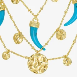 RM Rebecca Minkoff Womens 14K Gold Over Brass 16 Inch Pendant Necklace