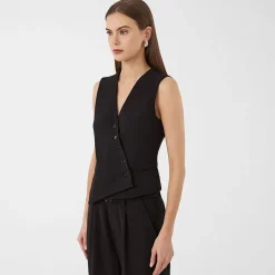 RM Rebecca Minkoff Womens V Neck Sleeveless Vest