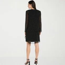 R & M Richards Womens Jacket Dress With Removable Necklace