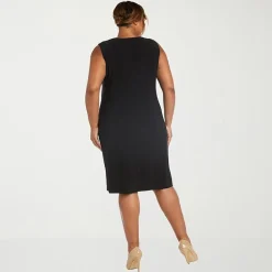 R & M Richards Womens Plus Leaf Jacket Dress With Removable Necklace