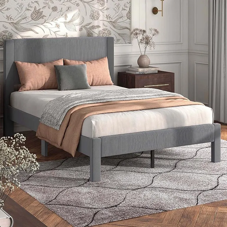 Roco Upholstered Panel Bed