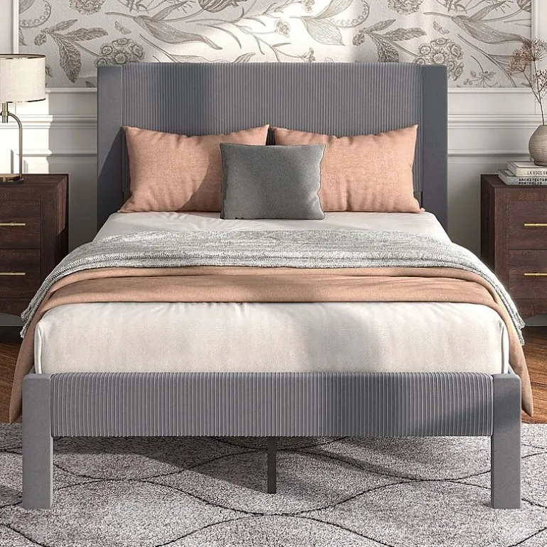 Roco Upholstered Panel Bed