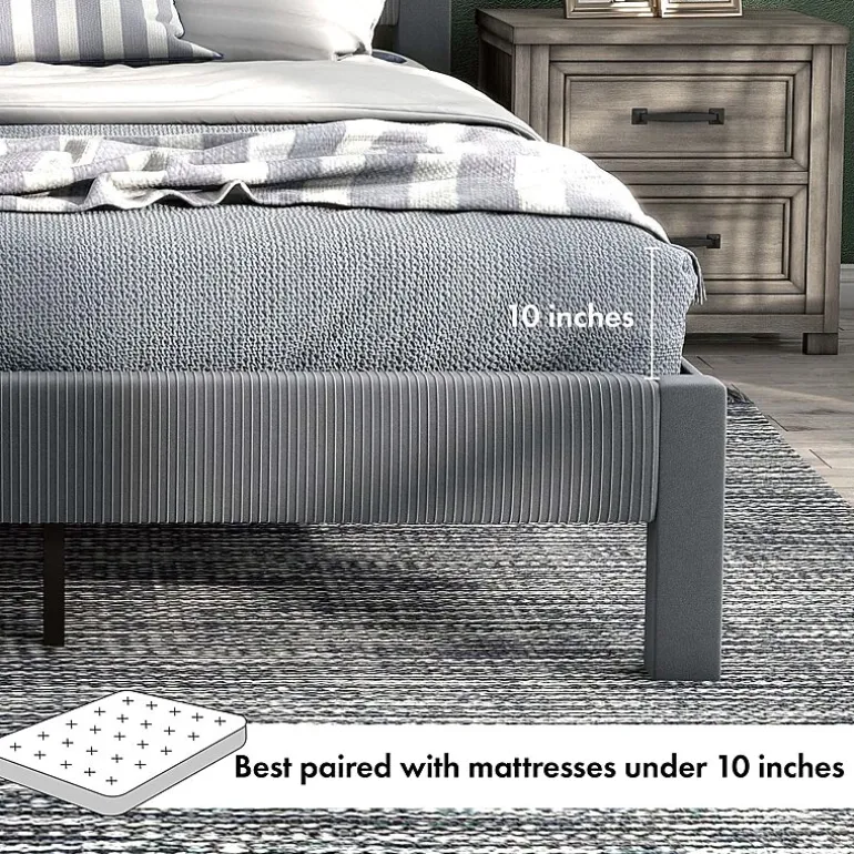 Roco Upholstered Panel Bed