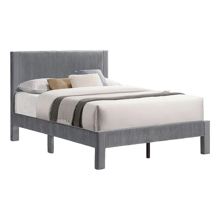 Roco Upholstered Panel Bed