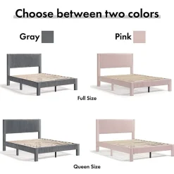 Roco Upholstered Panel Bed