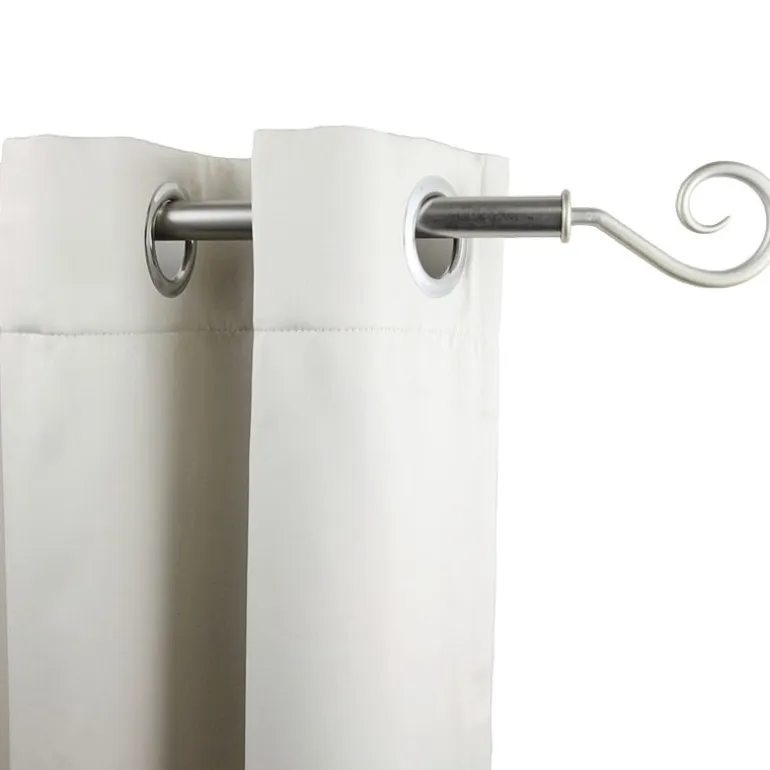 Rod Desyne 13/16" Adjustable Curtain Rod with Curl Finials