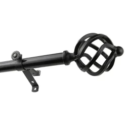 Rod Desyne 13/16" Adjustable Curtain Rod with Twist Finials