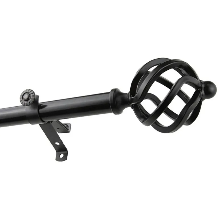 Rod Desyne 13/16" Adjustable Curtain Rod with Twist Finials