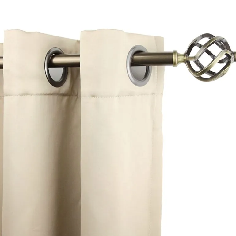 Rod Desyne 13/16" Adjustable Curtain Rod with Twist Finials