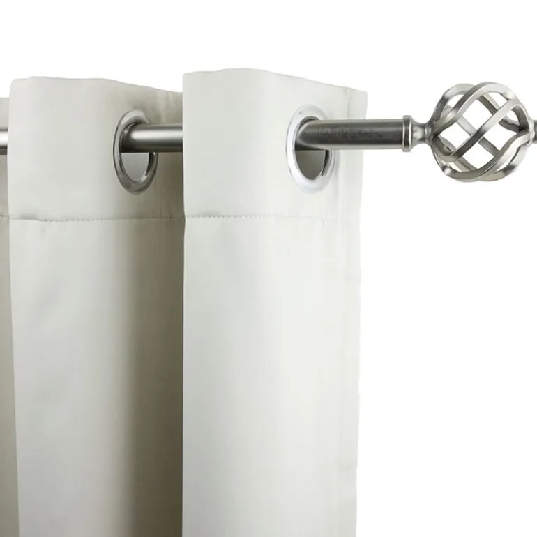 Rod Desyne 13/16" Adjustable Curtain Rod with Twist Finials