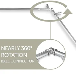 Rod Desyne Alma Corner 13/16 IN Adjustable Curtain Rod