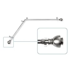 Rod Desyne Alma Corner 13/16 IN Adjustable Curtain Rod
