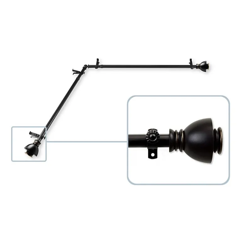 Rod Desyne Alma Corner 13/16 IN Adjustable Curtain Rod