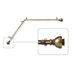 Rod Desyne Alma Corner 13/16 IN Adjustable Curtain Rod