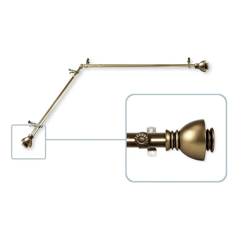 Rod Desyne Alma Corner 13/16 IN Adjustable Curtain Rod