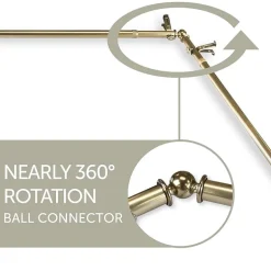 Rod Desyne Alma Corner 13/16 IN Adjustable Curtain Rod