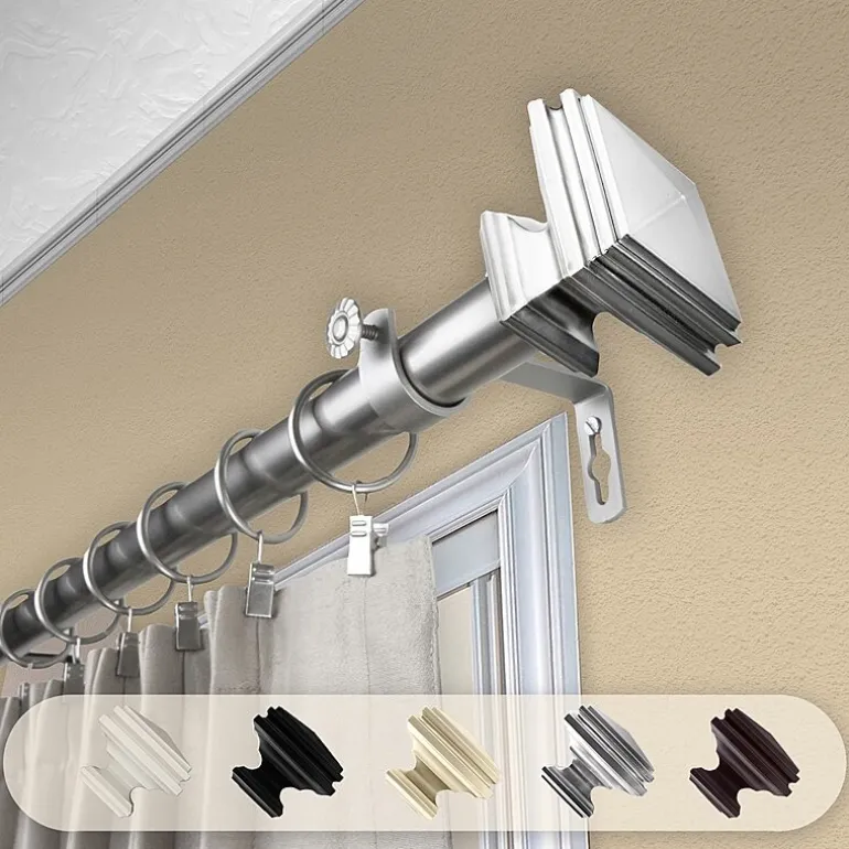 Rod Desyne Bedpost 1 IN Adjustable Curtain Rod