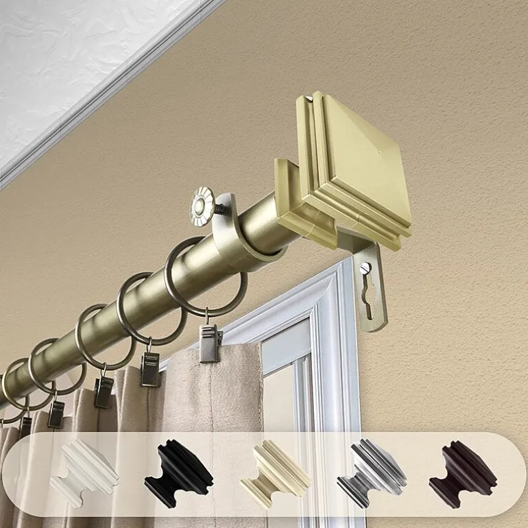 Rod Desyne Bedpost 1 IN Adjustable Curtain Rod