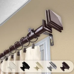 Rod Desyne Bedpost 1 IN Adjustable Curtain Rod