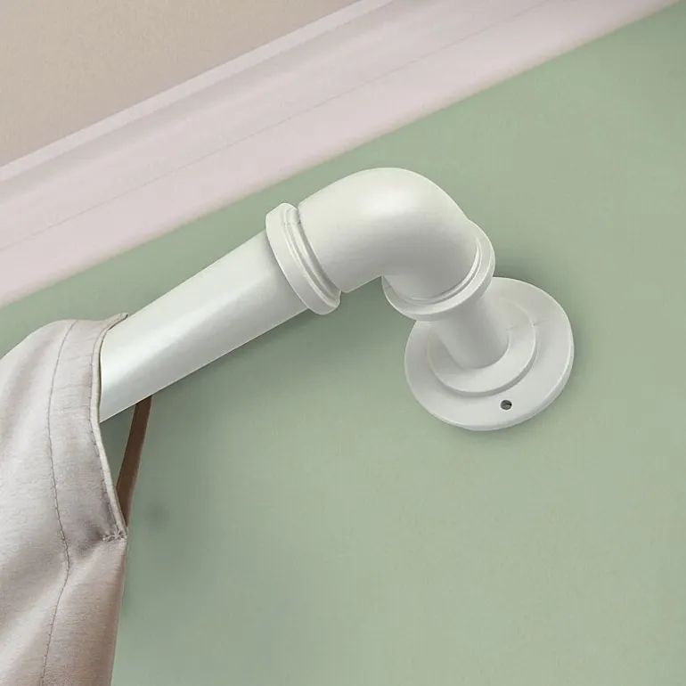 Rod Desyne Industrial Pipe Blackout 1 IN Adjustable Curtain Rod