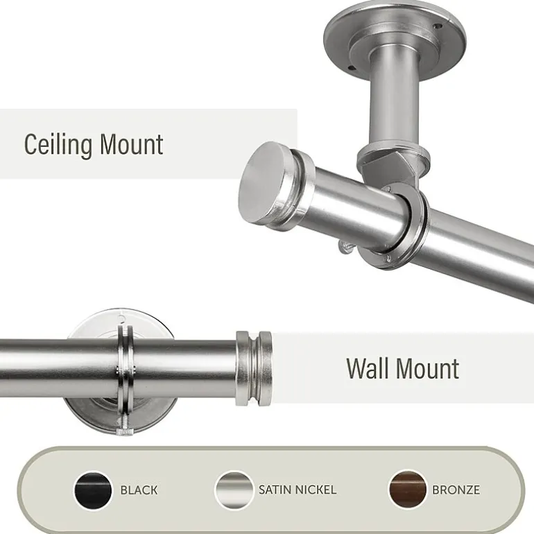 Rod Desyne Industrial Wall 2-pc. Curtain Rod Brackets