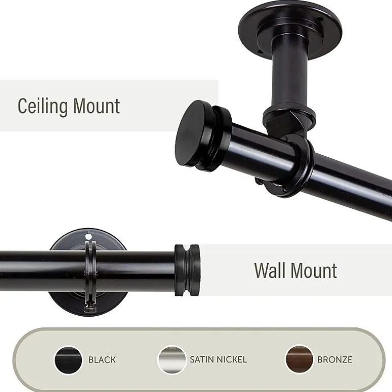 Rod Desyne Industrial Wall 2-pc. Curtain Rod Brackets