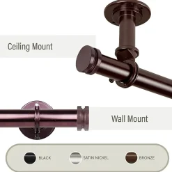 Rod Desyne Industrial Wall 2-pc. Curtain Rod Brackets
