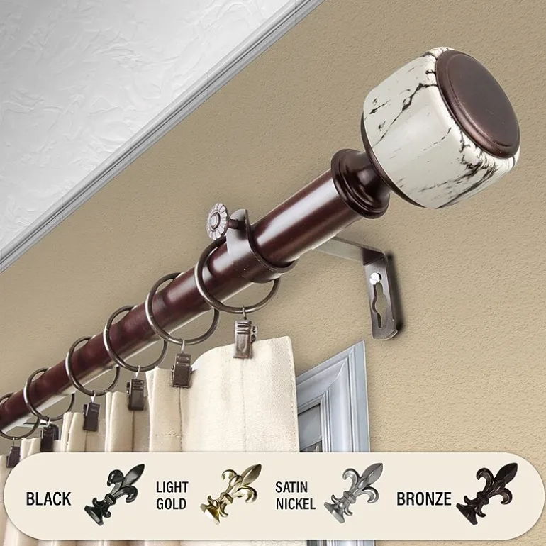 Rod Desyne Josephine 1 IN Adjustable Curtain Rod