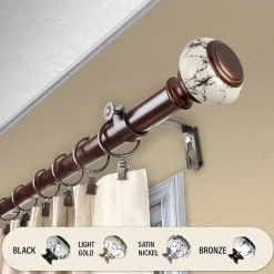 Rod Desyne Kelly 1 IN Adjustable Curtain Rod
