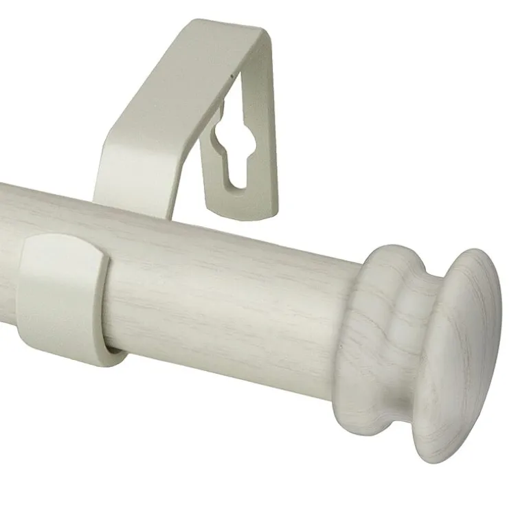 Rod Desyne Mare Faux Wood 1 IN Adjustable Curtain Rod