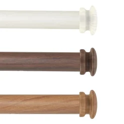 Rod Desyne Mare Faux Wood 1 IN Adjustable Curtain Rod