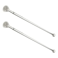 Rod Desyne 2pk Decorative 7/16 IN Tension Curtain Rod