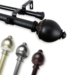 Rod DesyneRamona 1" Adjustable Double Curtain Rod