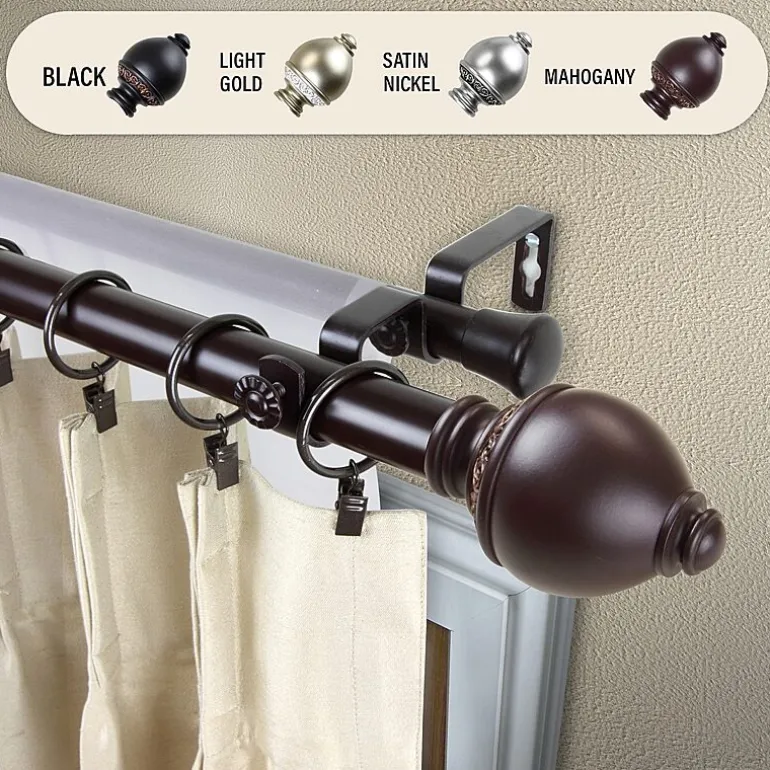 Rod DesyneRamona 1" Adjustable Double Curtain Rod