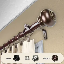 Rod Desyne Rotunda 1 IN Adjustable Curtain Rod