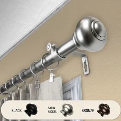Rod Desyne Rotunda 1 IN Adjustable Curtain Rod