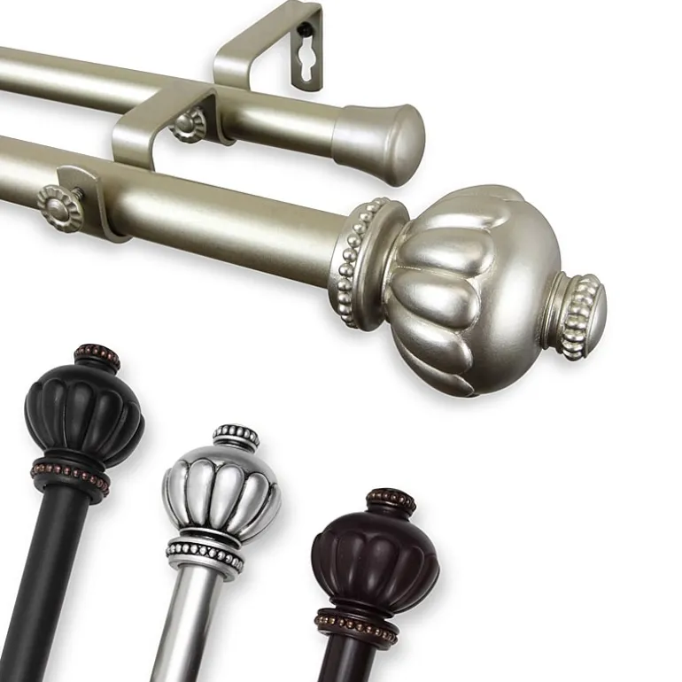 Rod Desyne Selma 1" Adjustable Double Curtain Rod