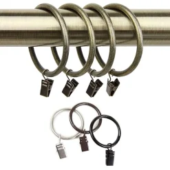 Rod Desyne Set of 10 Heavy-Duty 2½" Curtain Clip Rings