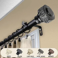Rod Desyne Verdure 1 IN Adjustable Curtain Rod