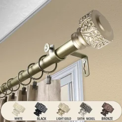 Rod Desyne Verdure 1 IN Adjustable Curtain Rod