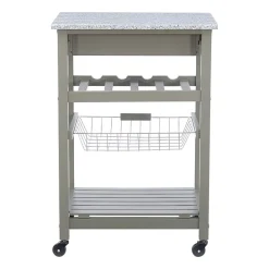 Roger Granite Top Kitchen Island