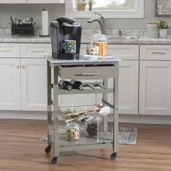Roger Granite Top Kitchen Island
