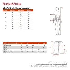 Rokka&Rolla Mens 4-Way Stretch Swim Trunks