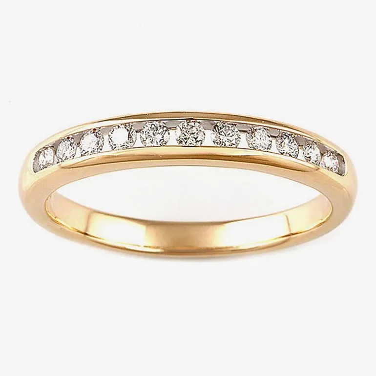 Round 1 CT.T.W. Natural Diamond Side Stone Bridal Set in 10K or 14K Gold