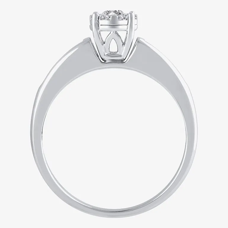 Round 1/2 CT.T.W. Natural Diamond Side Stone Bridal Set in 10K or 14K Gold