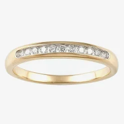 Round 1/2 CT.T.W. Natural Diamond Side Stone Bridal Set in 10K or 14K Gold
