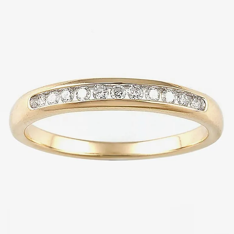 Round 1/2 CT.T.W. Natural Diamond Side Stone Bridal Set in 10K or 14K Gold
