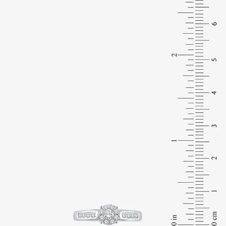 Round 1/2 CT.T.W. Natural Diamond Side Stone Bridal Set in 10K or 14K Gold