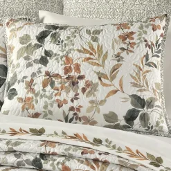 Royal Court Evergreen Floral Quilt Set