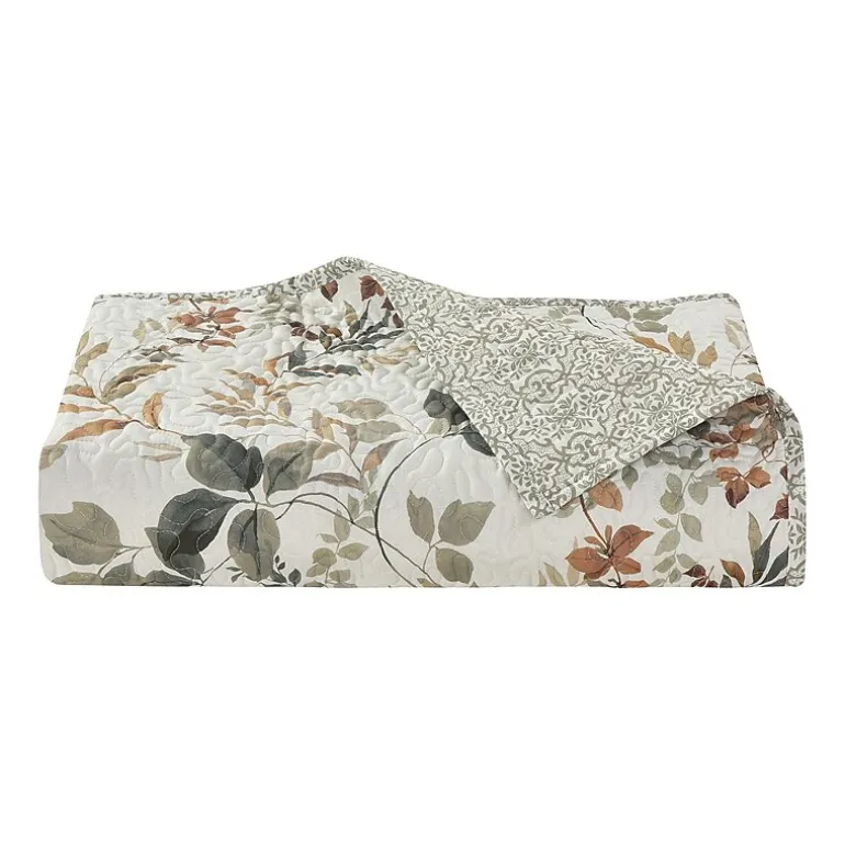 Royal Court Evergreen Floral Quilt Set